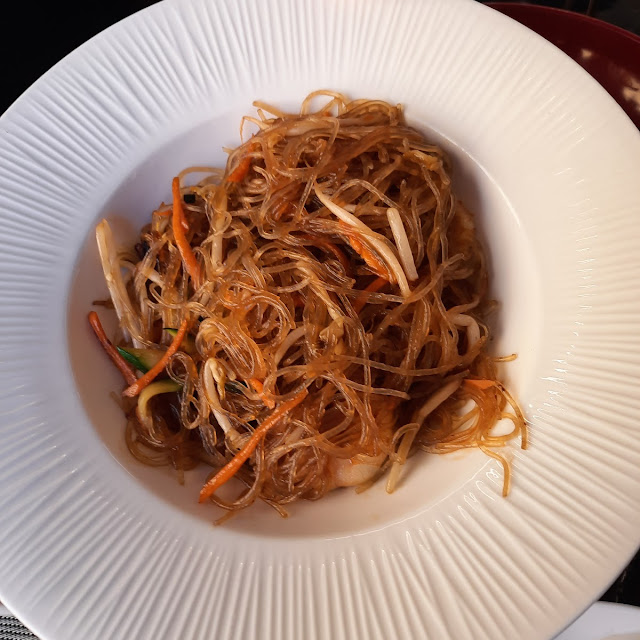 Spaghetti Di Soia Con Gamberi E Verdure