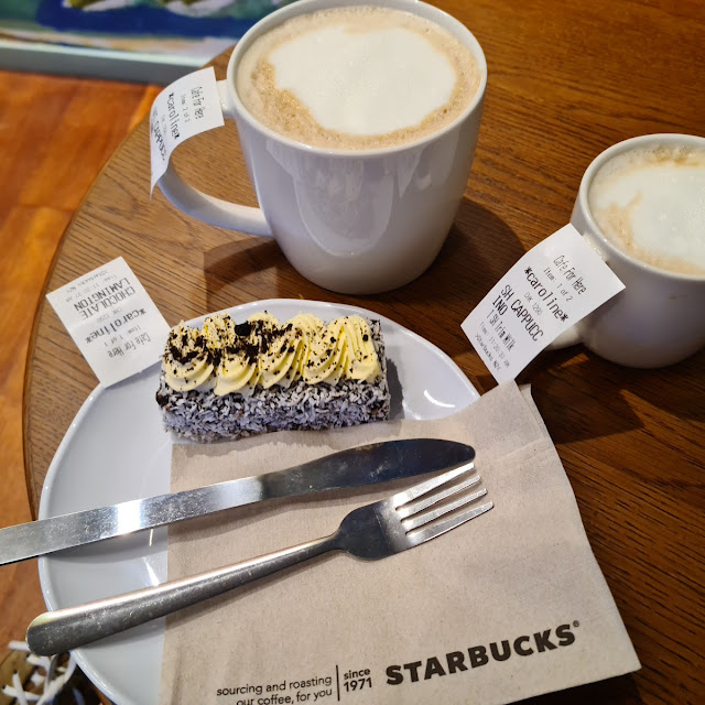 Cappuccino and Chocolate Lammington