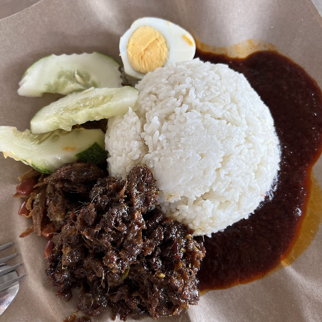 Nasi Lemak Daging Dendeng