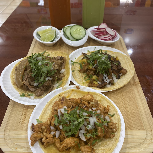 Al Pastor and Carnitas Tacos