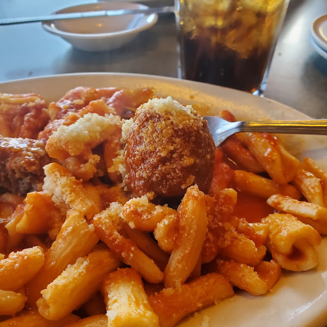 Half Order of Pasta with 1 Meatball or 1 2 Sausage