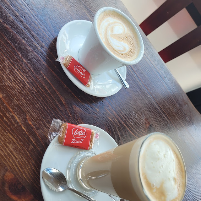 Flat White and Soy Latte