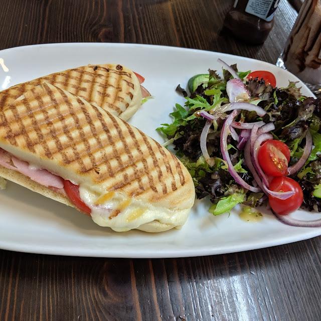 Smoked Ham Mozzarella and Tomato Panini