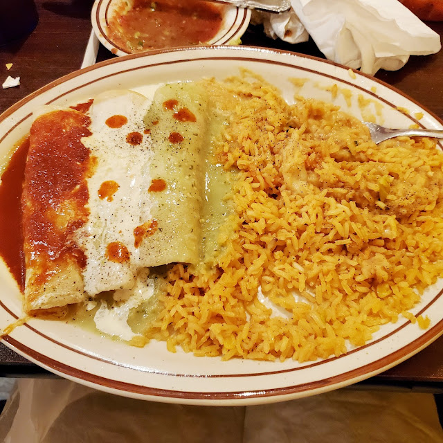 Enchiladas Rice and Beans