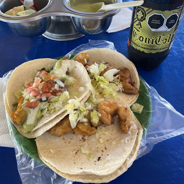 Tacos Capeados de Camarón Y de Pescado