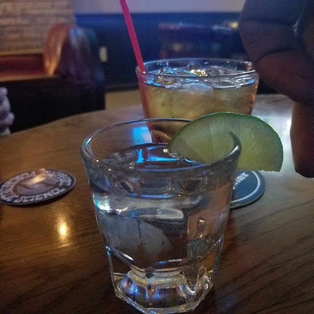 Jack N Coke and Tequila Chaser