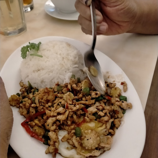Pad Kra Paw with Rice