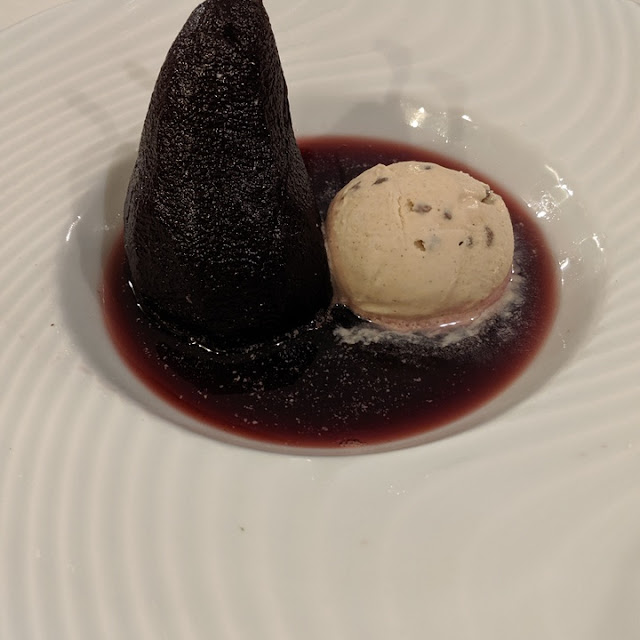 Red Wine Poached Pears
