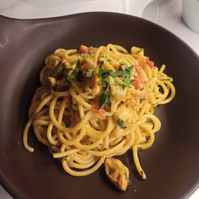 Spaghettoni Carbonara Di Mare