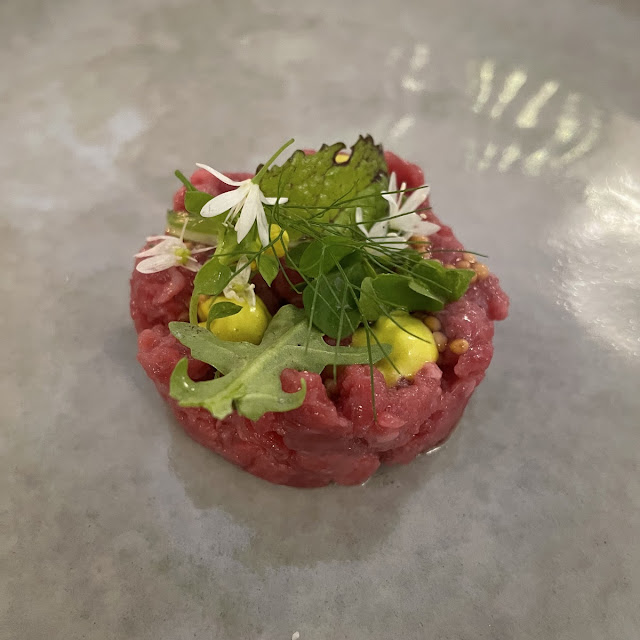 Fassona Veal Tartare Yolk Anchovies And Fresh Cheese