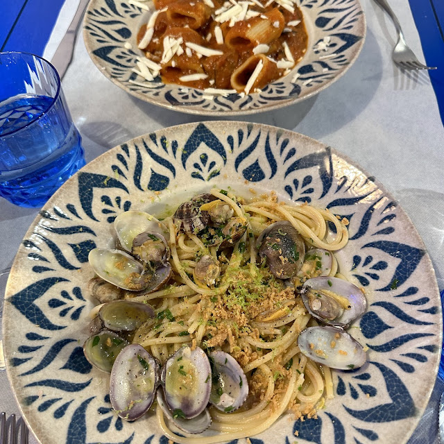 Spaghetti Alle Vongole And Pasta Alla Norma