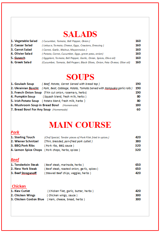 Menu Photo 0
