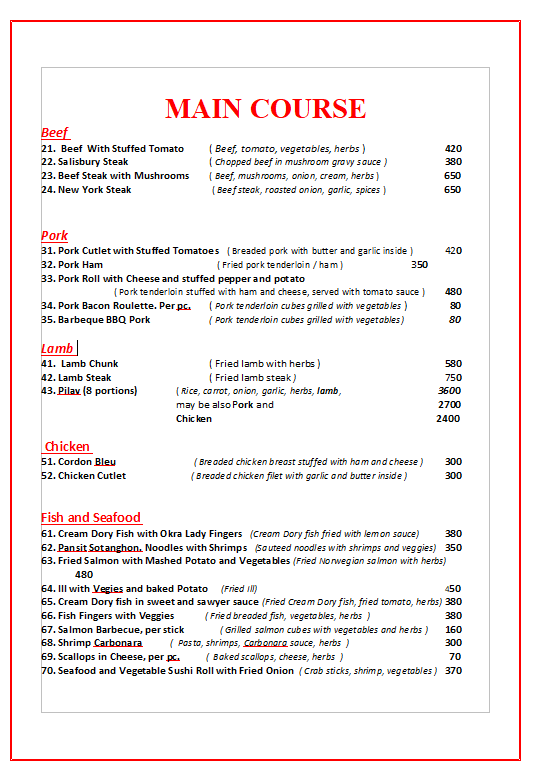 Menu Photo 4