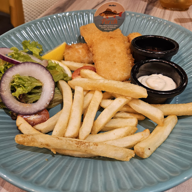 Grilled Fish Fillet with Fries