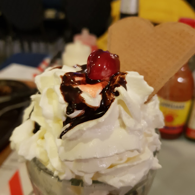 Brownie with Ice Cream Sundae