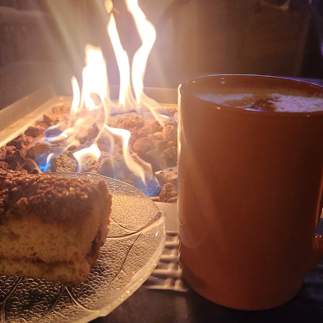 Spiced Chai Latte and Coffee Cake