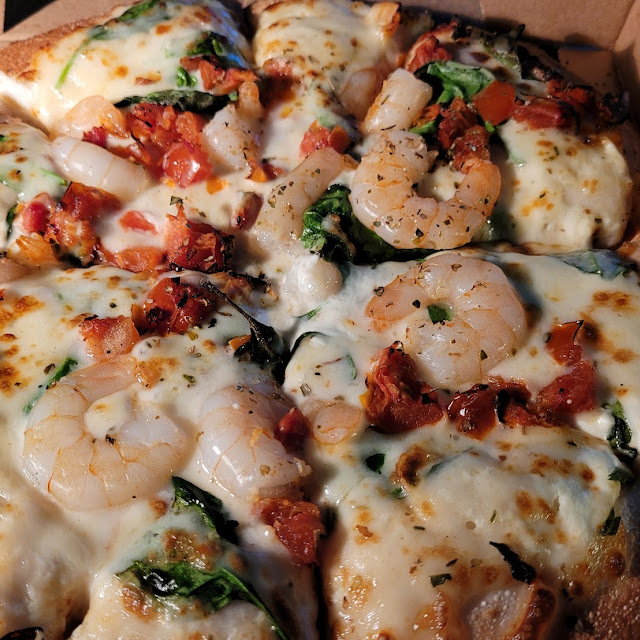 Deep Base Prawn Pizza