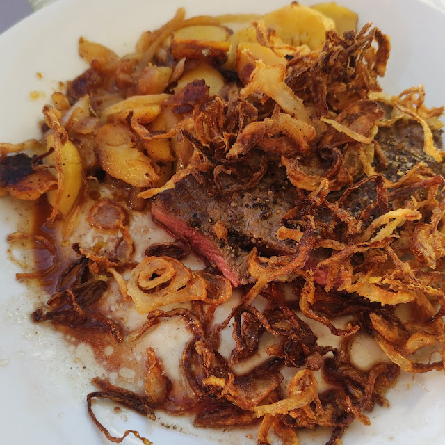 Rumsteak Mit Bratkartoffeln