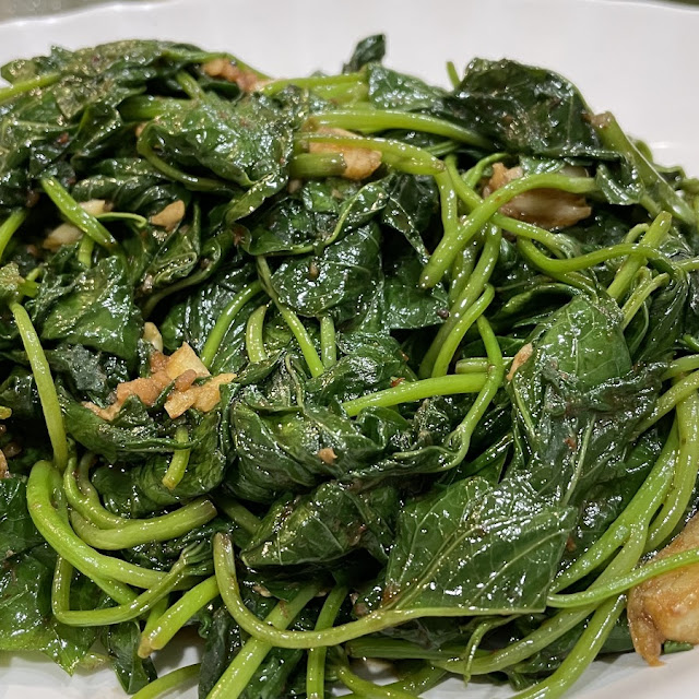 Fried Sweet Potato Leaves