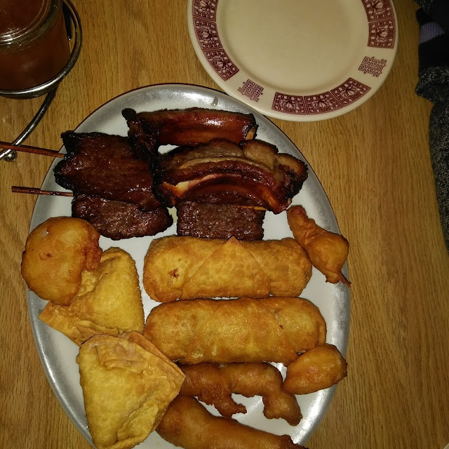 Egg Rolls and Pu Pu Platter