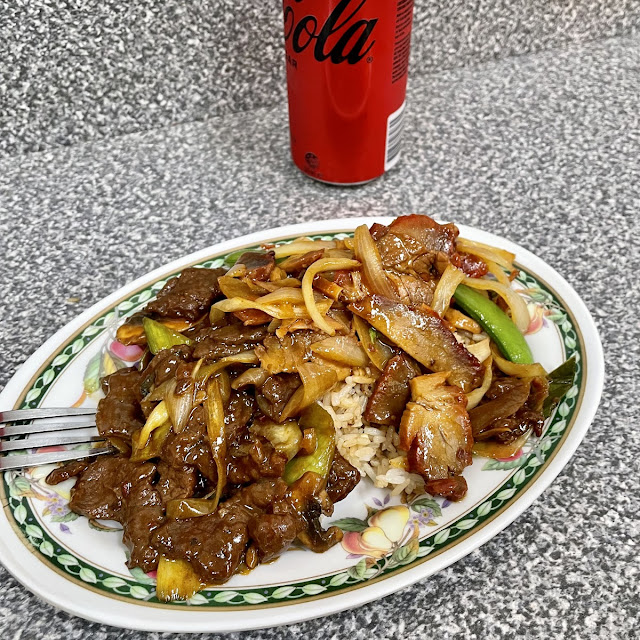Mongolian Beef and BBQ Pork