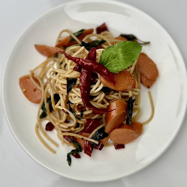 Spaghetti Sausage and Peppers
