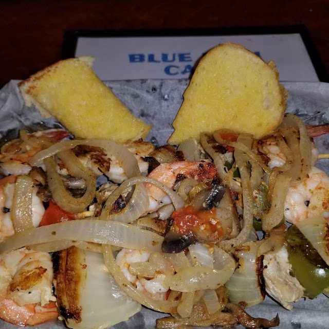 Alligator and Shrimp Kabob