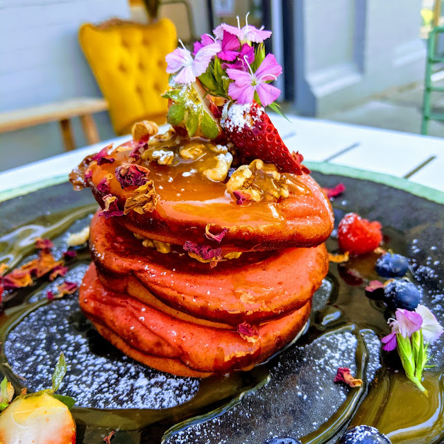 Wholemeal Rose Pancake Stack
