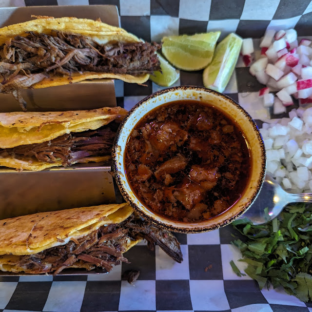 Quessabirra Tacos with Consume