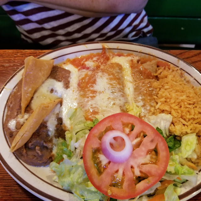 6 Green Chicken Enchiladas