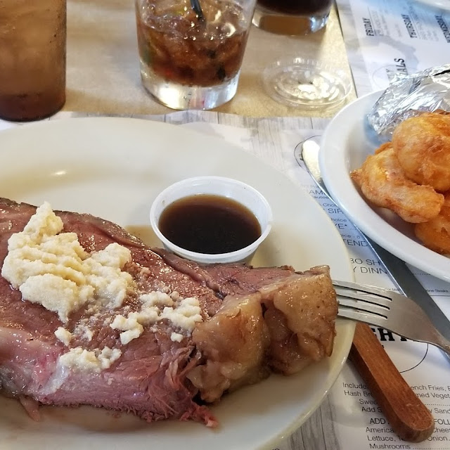 Prime Rib and Shrimp Dinner