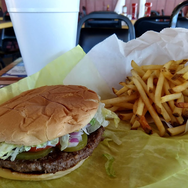 Country Burger and Small Fries