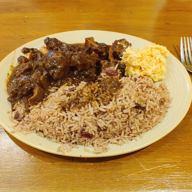 Oxtail and Rice and Peas