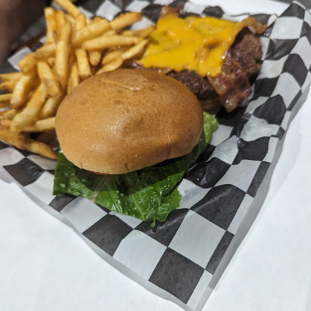 Cheese Burger and Fries