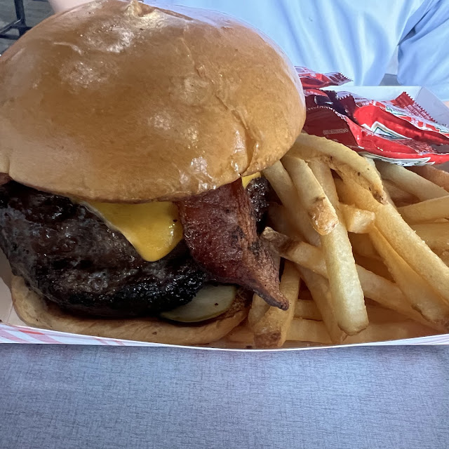 Double Bacon Cheeseburger with Fries