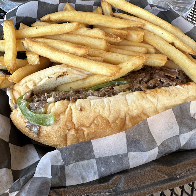 Cheese Steak with Green Pepper