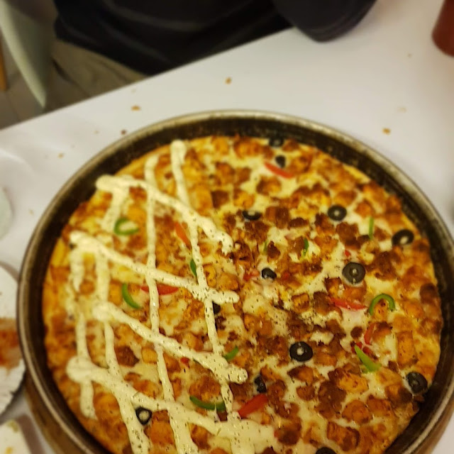 Fajita and Spacial Pizza
