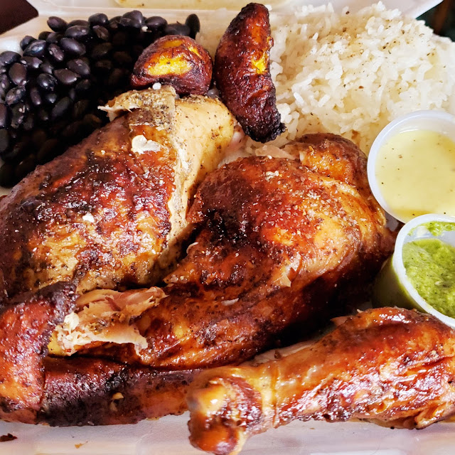Green Rice and 1 4 Chicken