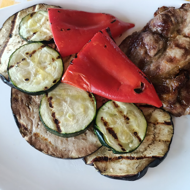 Grilled Vegetables and Meat