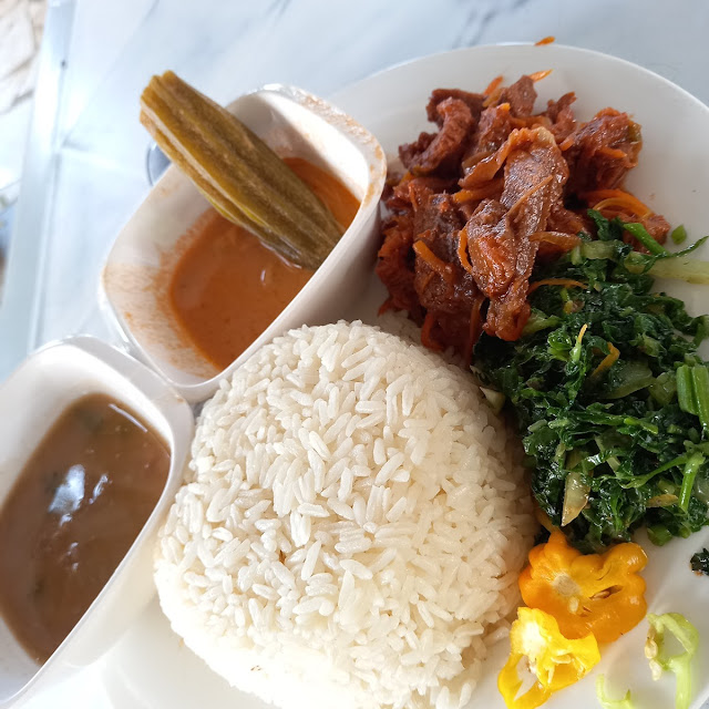 Rice and Beef with Beans and Okra