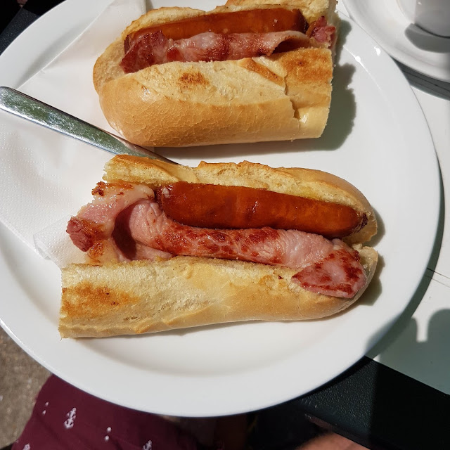 Bacon and Sausage Baguette