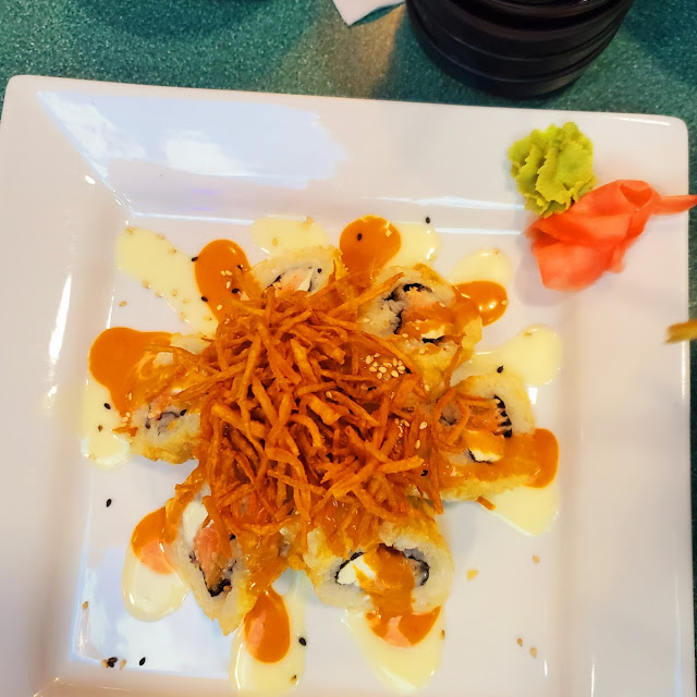 California Roll with Tempura
