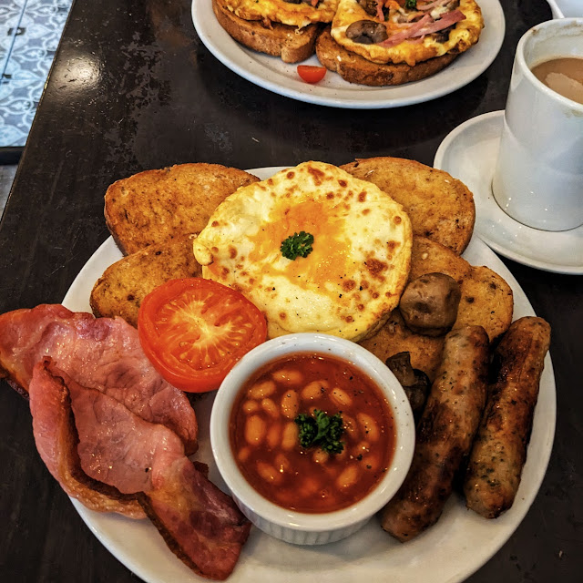 Full English Breakfast with Cheese Omelette