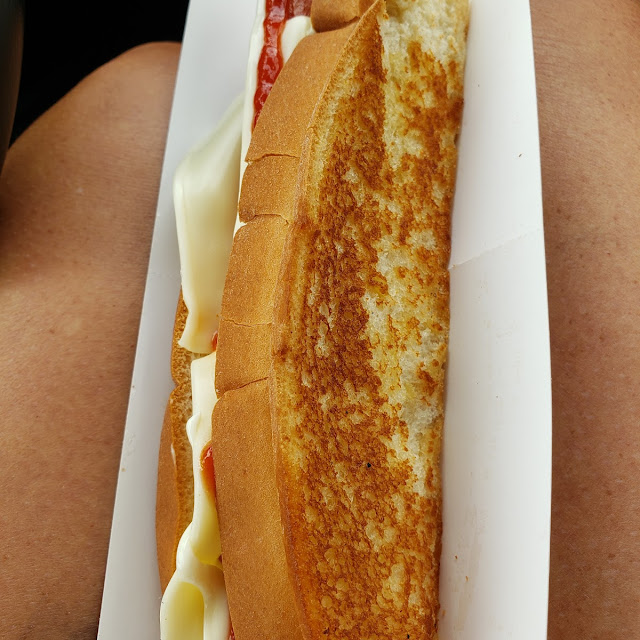 Foot Long Hot Dog with American Cheese