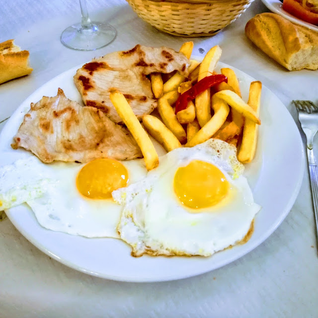 Secreto de Cerdo Ibérico Con Huevos