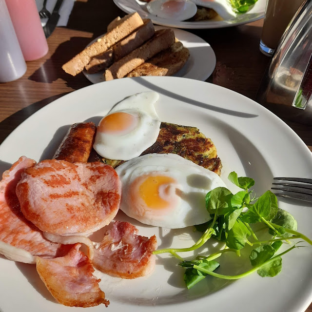 Bacon Sausage Egg and Bubble