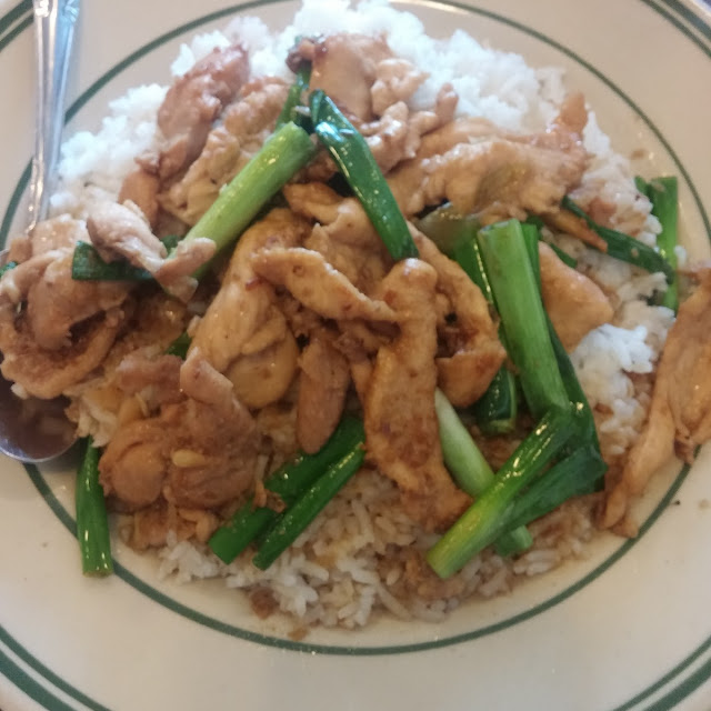 Garlic Chicken Over