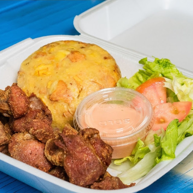 Mofongo Con Carne Frita