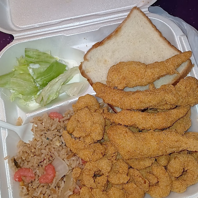 25 w Shrimp Fried Rice Instead of Fries