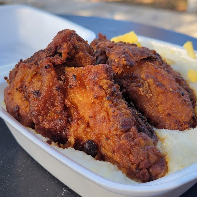 Grits Chicken and Eggs